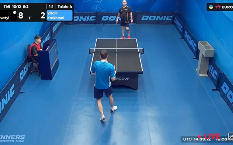 1Win offers you to bet on table tennis.