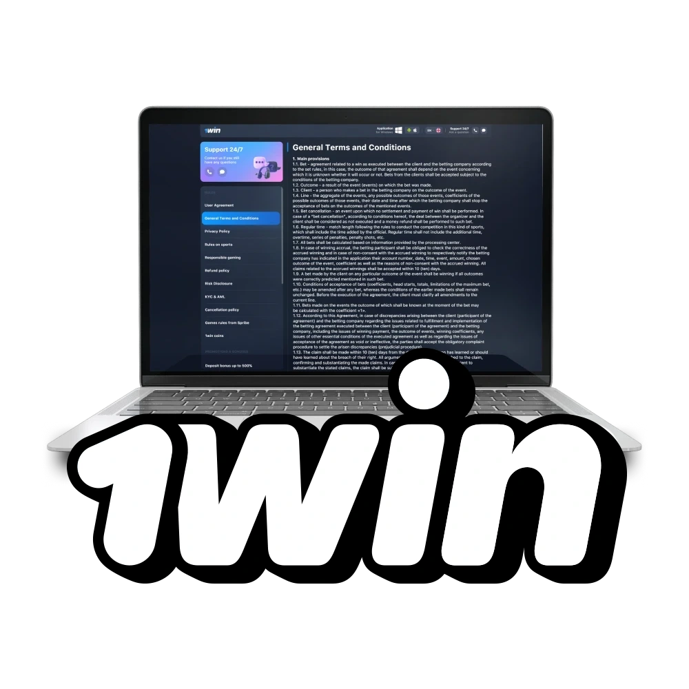 Find out all the rules and symbols on the 1win website.