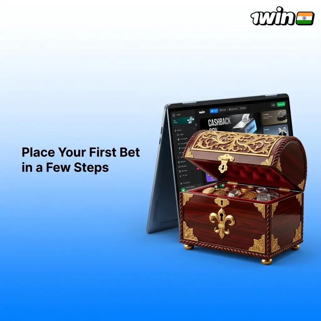 Step-by-step guide to placing your first bet on 1win sportsbook in India using bet slip