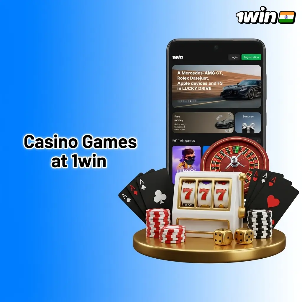 1win casino games library with over 16000 titles including slots, live dealer, Teen Patti, Aviator and table games