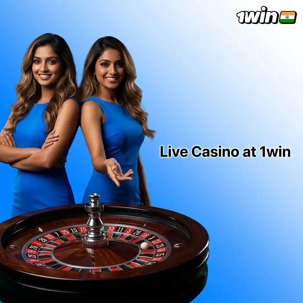 1win Live Casino with real dealers hosting Blackjack, Roulette, Baccarat, Andar Bahar and Teen Patti tables