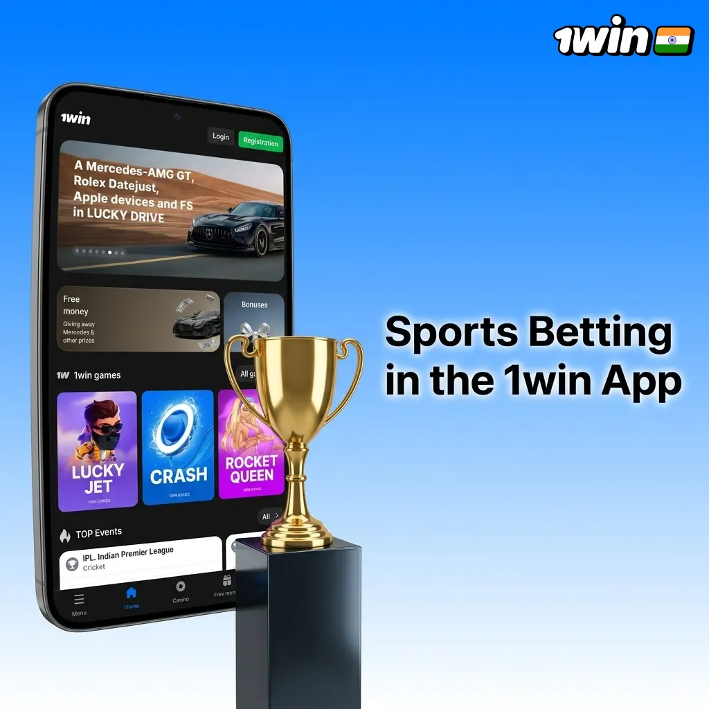 1win app sports betting covering cricket, kabaddi, football, esports and more with live odds in INR