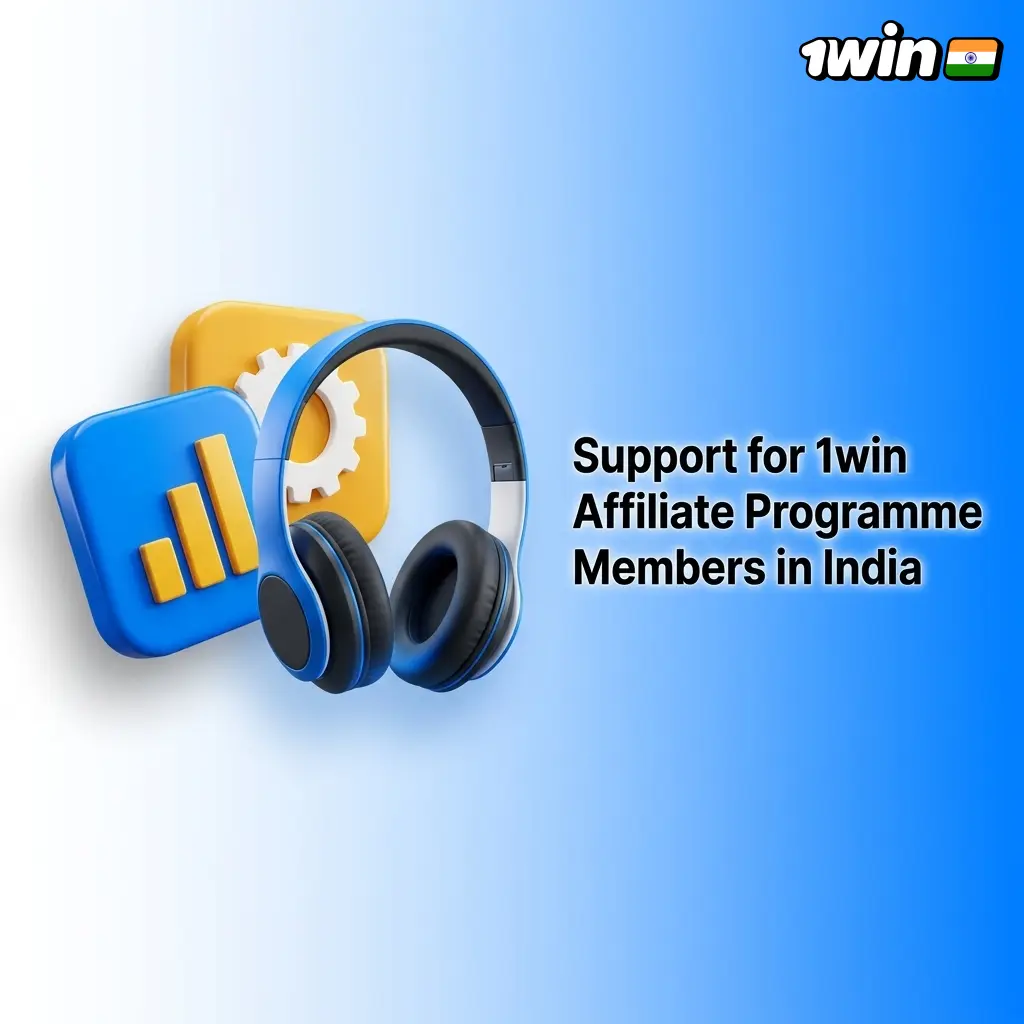 1win affiliate support team in India offering 24/7 help via Telegram, email, live chat, and personal account managers