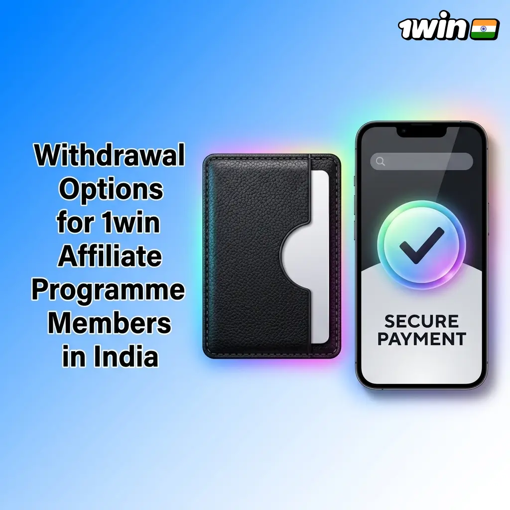 1win affiliate withdrawal options in India including UPI, PhonePe, Paytm, bank transfer, USDT, BTC, and ETH